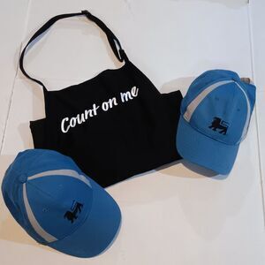 Food Lion Employee Apron & Hat Lot-Image Solutions-Adjustable-Pockets-Unisex